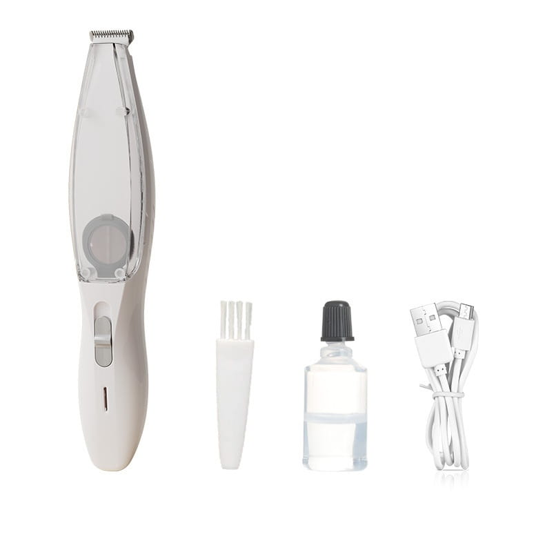 Electric hair trimmer with accessories for Pet Shaver with Vacuum Cleaner Bass Noise