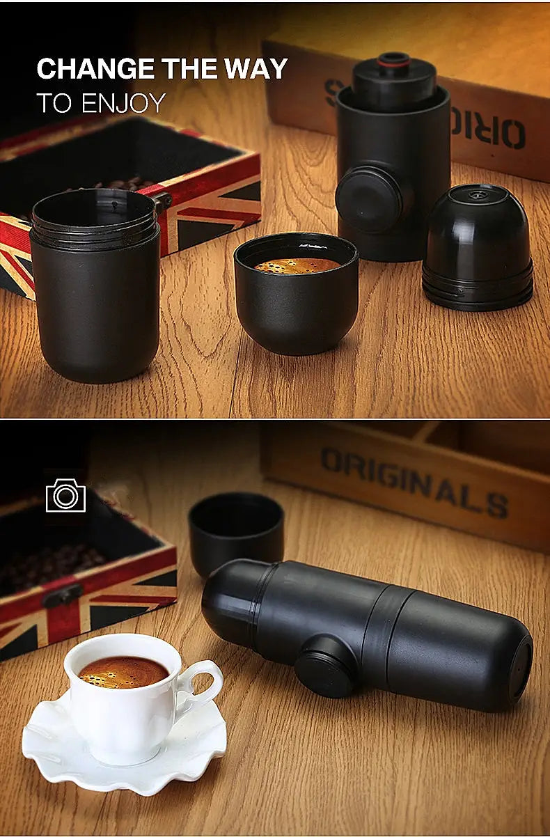 Condensed Portable Mini Coffee Machine in Black