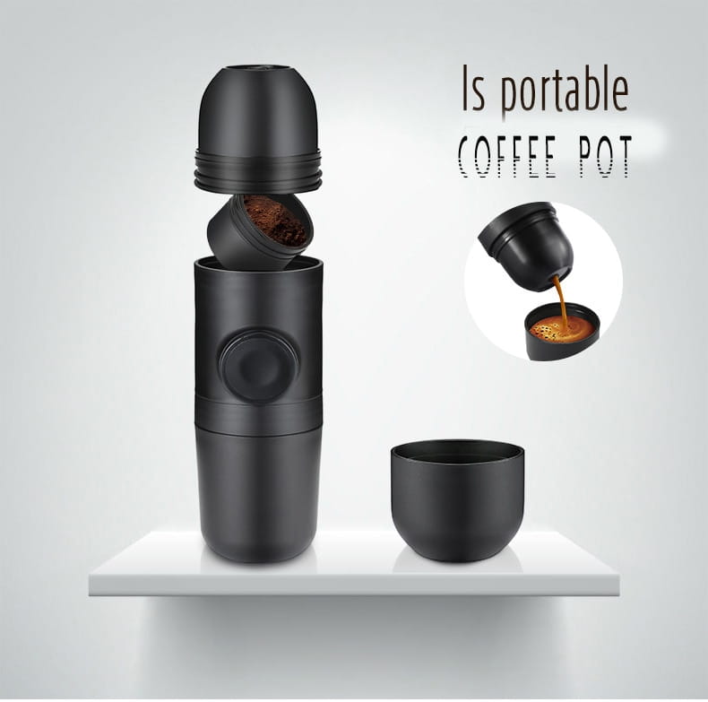 Condensed Portable Mini Coffee Machine in Black