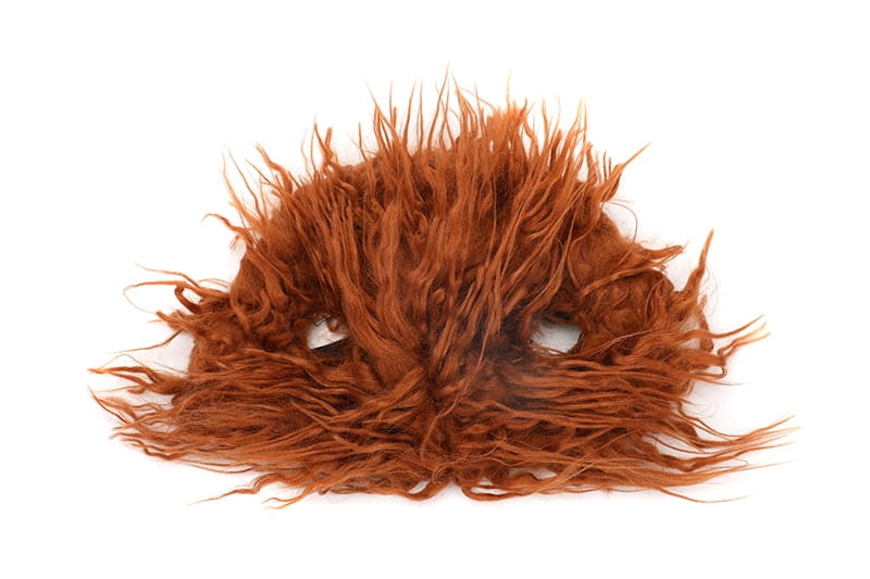 Fuzzy brown mask with eye holes for Adjustable Halloween Pet Costume for Dogs Funny Clothes