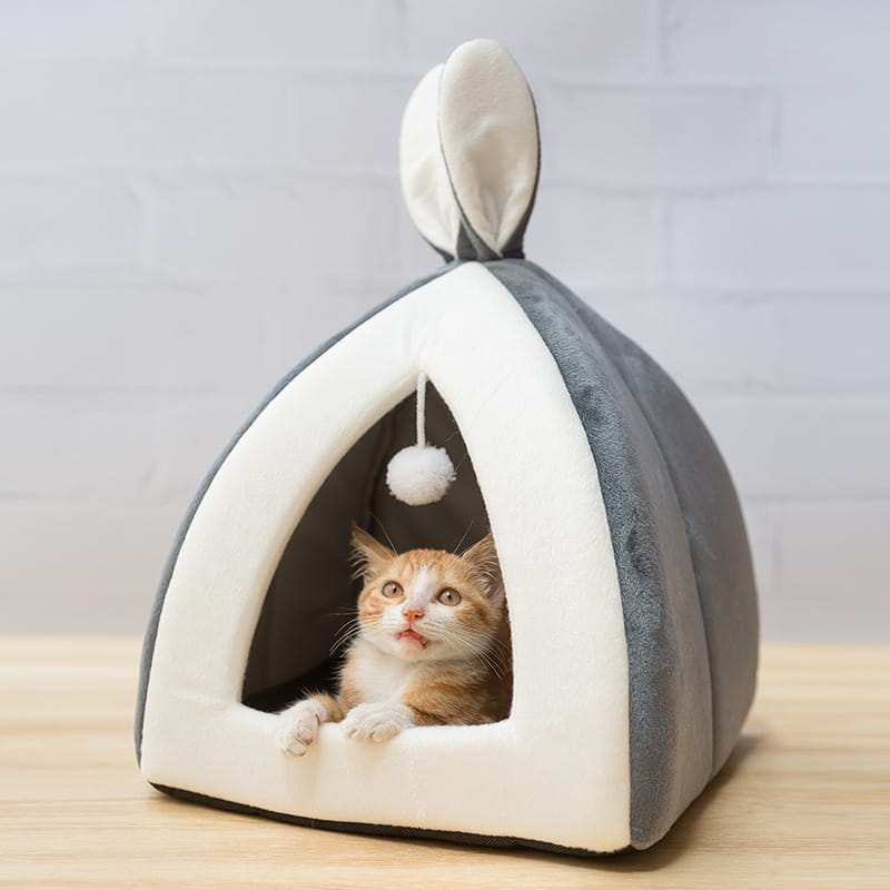 Cat House Villa and Small Dog Kennel Cat Bed for Cozy Comfort