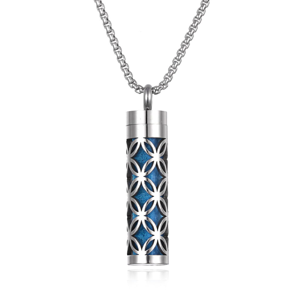 Aromatherapy Pendant Perfume Bottle in Essential Oil Titanium Steel