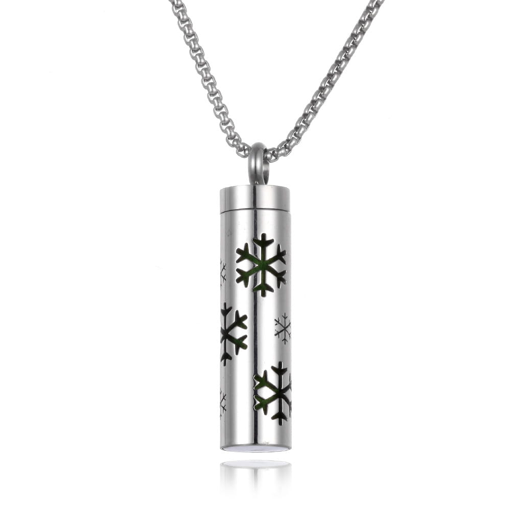 Aromatherapy Pendant Perfume Bottle in Essential Oil Titanium Steel