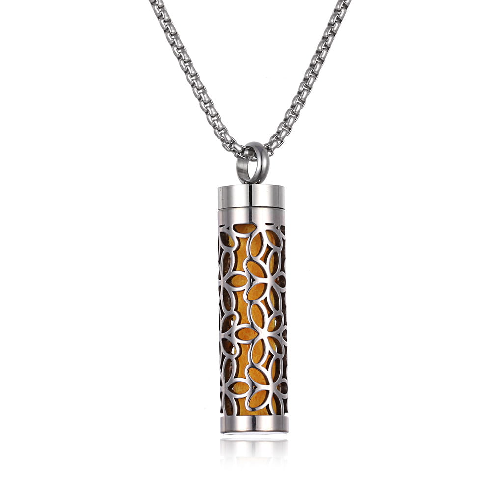 Aromatherapy Pendant Perfume Bottle in Essential Oil Titanium Steel