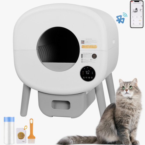 Fully Automatic Smart Cat Litter Box Large Capacity Self-cleaning Cat Litter Box