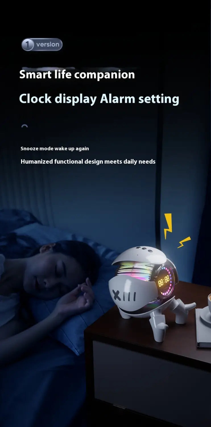 Mech Monster Smart Clock with Bluetooth Audio Alarm Functionality