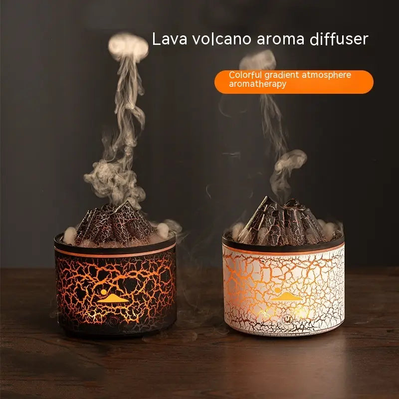 Charcoal Aroma Diffuser USB V21B Mini with Lava Fire Design