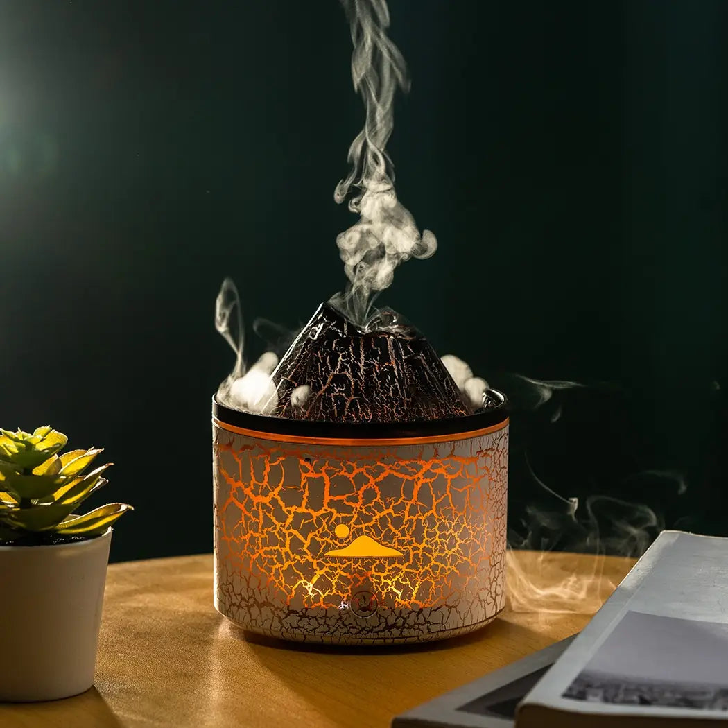 Charcoal Aroma Diffuser USB V21B Mini with Lava Fire Design