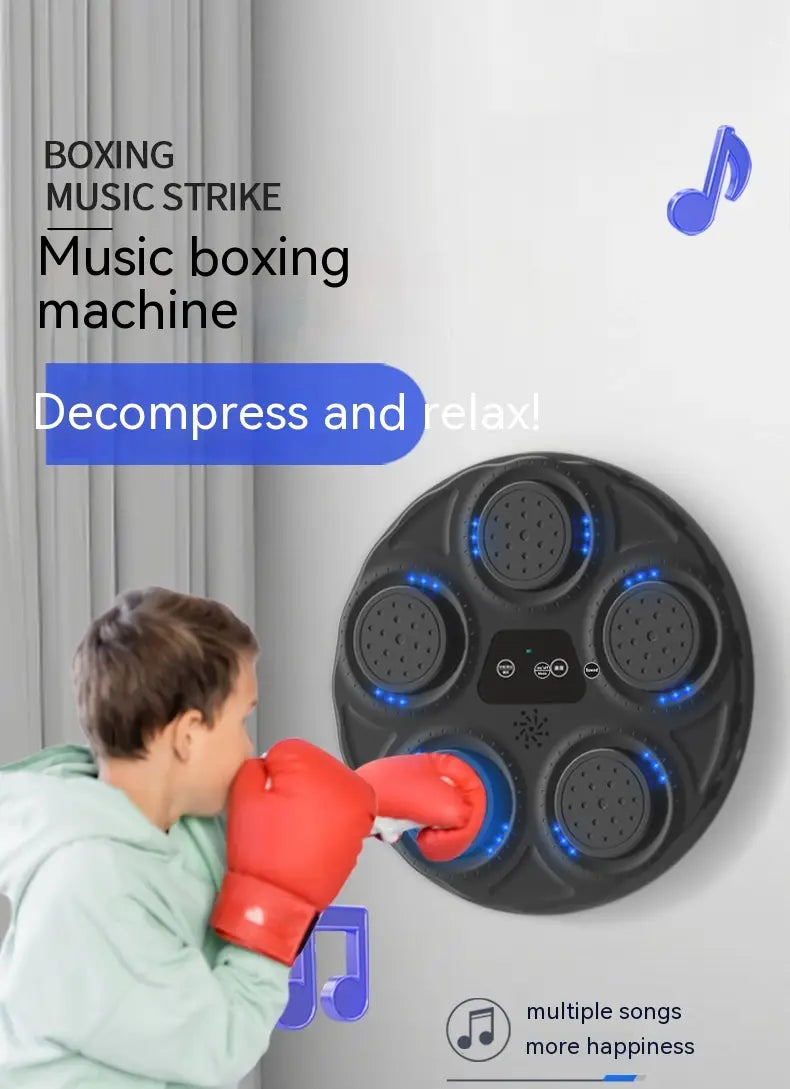 Intelligent Electronic Music Boxing Machine with Light Hitting Reaction