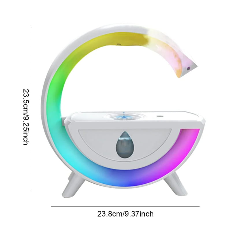 RGB Night Light Water Droplet Sprayer Anti-Gravity Air Humidifier