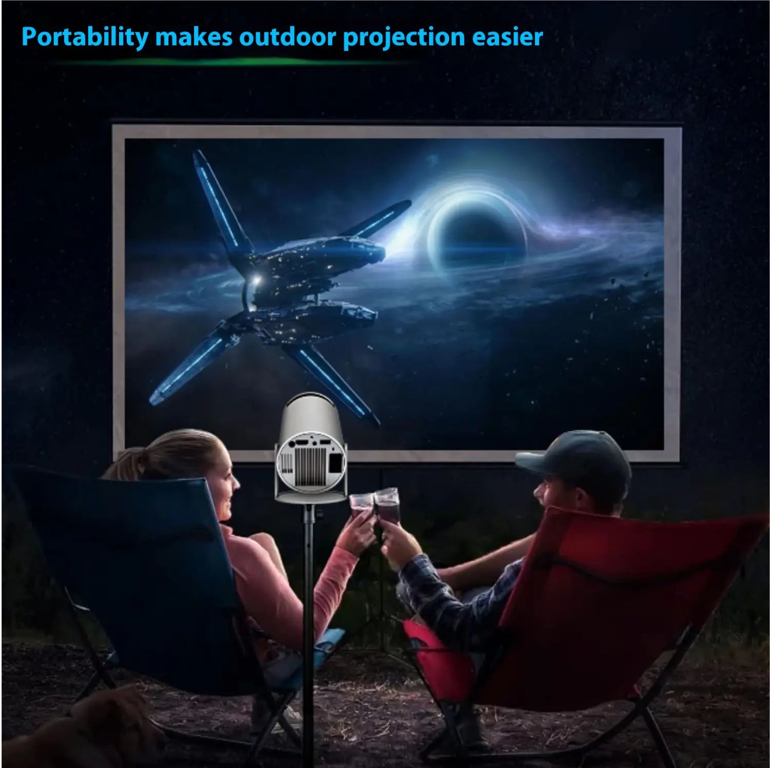 HY300 Pro Projector for Home Theater Entertainment Portable Solutions