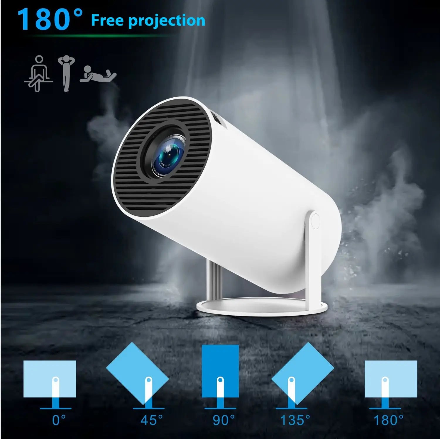 HY300 Pro Projector for Home Theater Entertainment Portable Solutions