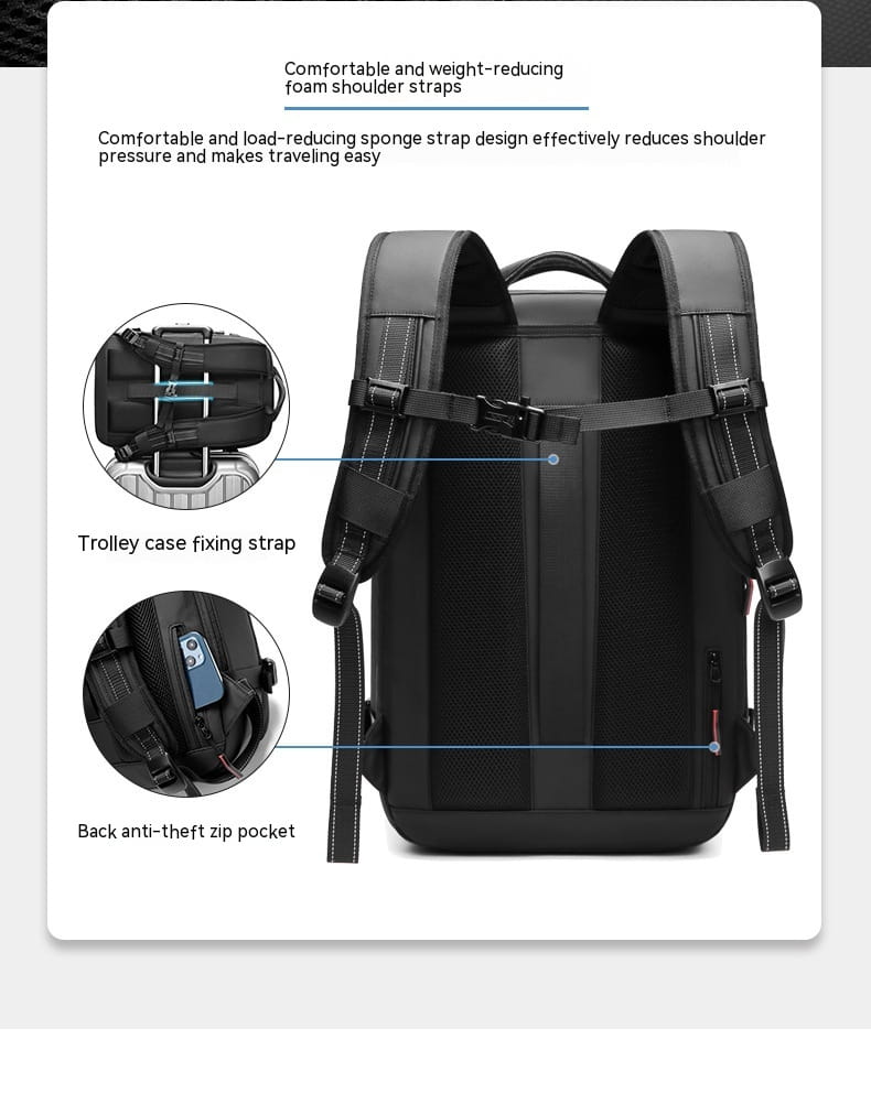 Travel Backpack Men’s Business Multifunction Computer Bag Large Capacity