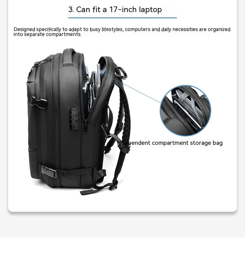 Travel Backpack Men’s Business Multifunction Computer Bag Large Capacity