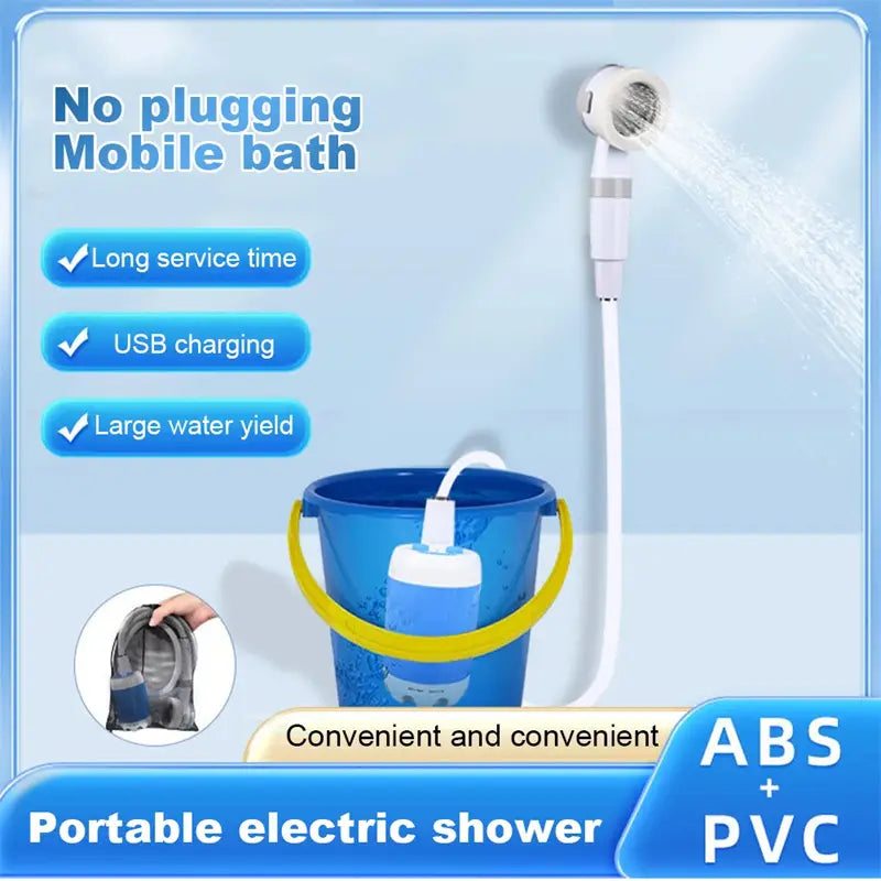 Portable Electric Outdoor Camping Shower Gadgets Waterproof