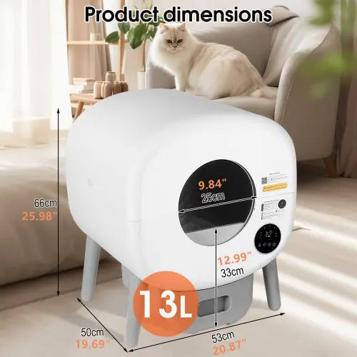 Fully Automatic Smart Cat Litter Box Large Capacity Self-cleaning Cat Litter Box