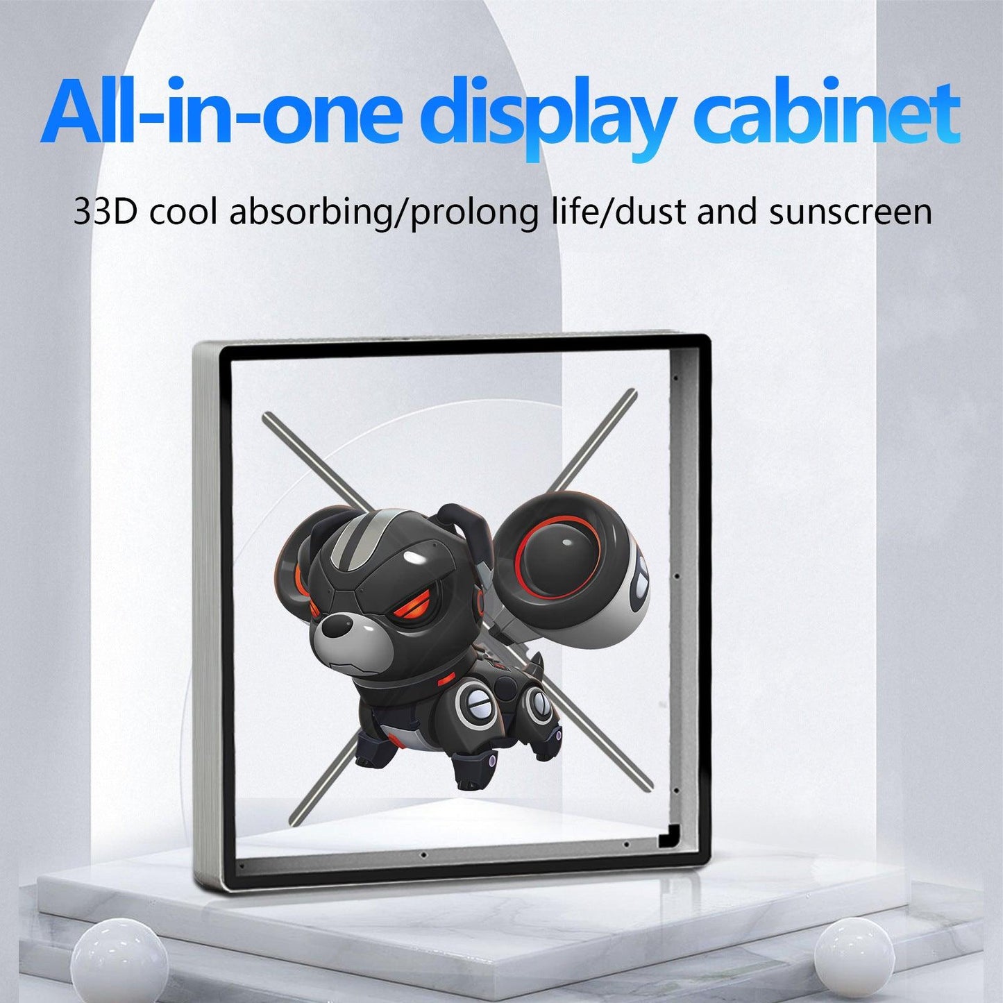 3d Holographic Advertising Machine Projector Aluminum Alloy Cover - 369