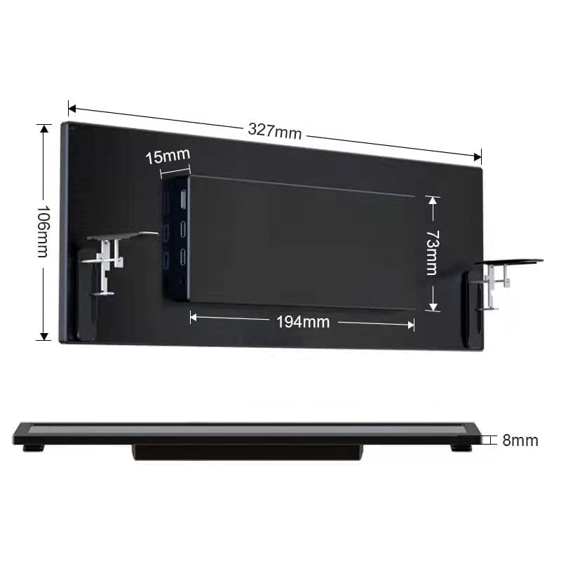 Chassis Secondary Screen Display Computer Temperature Monitoring