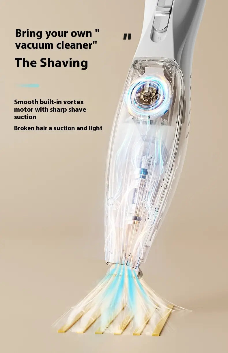 Transparent Shaving Vacuum for Pet Shaver with Vacuum Cleaner Bass Noise Easy Grooming