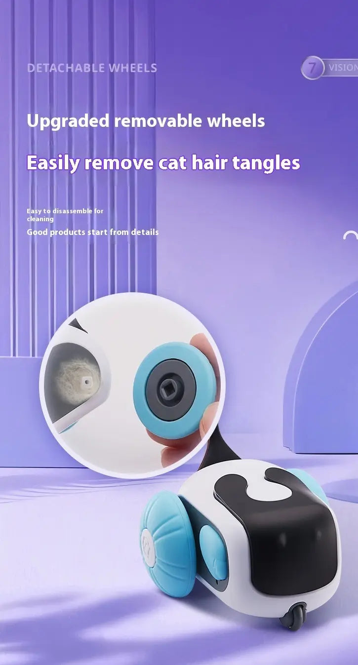 Cat Hair Tangle Remover for Smart Funny Cat Remote Control Car Electric Toy for Cats