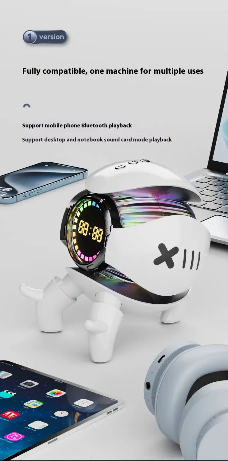 Mech Monster Smart Clock with Bluetooth Audio Alarm Functionality