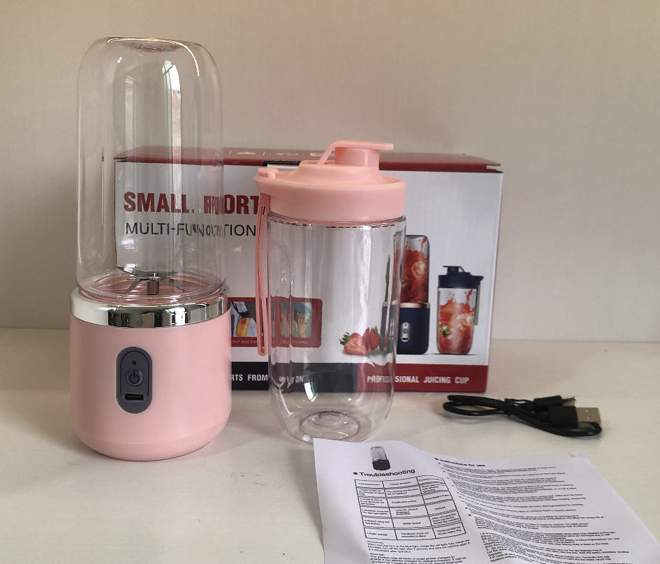 Portable Blender Mini Juicer Cup Extractor Smoothie USB Charging Fruit Squeezer Blender 6blade