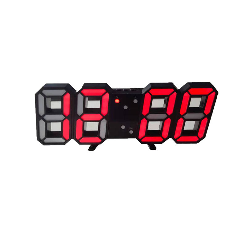 Digital Wall Mounted Clock LED Electronic Gift Alarm Clock Large Clock Temperature Clock