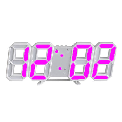 Digital Wall Mounted Clock LED Electronic Gift Alarm Clock Large Clock Temperature Clock