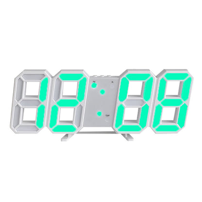 Digital Wall Mounted Clock LED Electronic Gift Alarm Clock Large Clock Temperature Clock