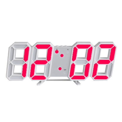 Digital Wall Mounted Clock LED Electronic Gift Alarm Clock Large Clock Temperature Clock