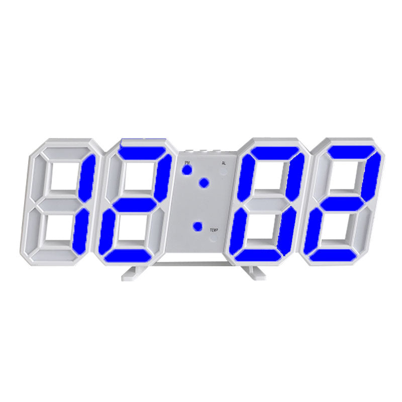 Digital Wall Mounted Clock LED Electronic Gift Alarm Clock Large Clock Temperature Clock