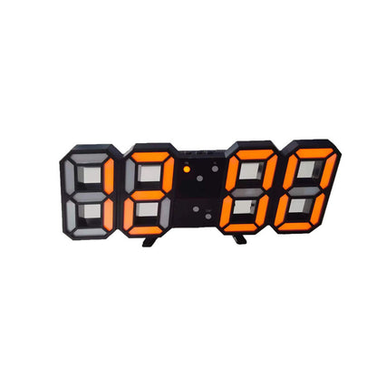 Digital Wall Mounted Clock LED Electronic Gift Alarm Clock Large Clock Temperature Clock