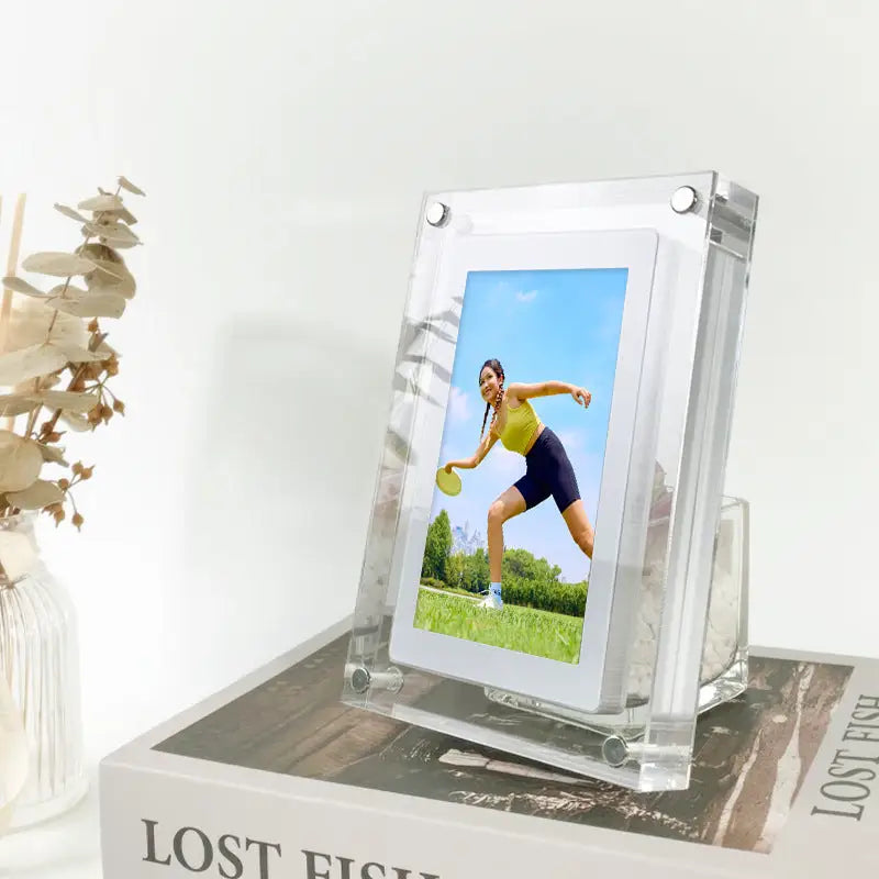 Acrylic Digital Picture Frame with Video Player Vertical Display - 369