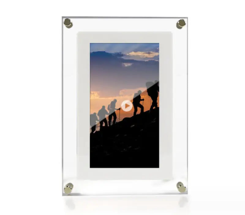 Acrylic Digital Picture Frame with Video Player Vertical Display - Vertical screen White / 5inches / AU - 369