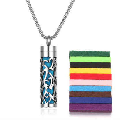 Aromatherapy Pendant Perfume Bottle in Essential Oil Titanium Steel - Valentine Day