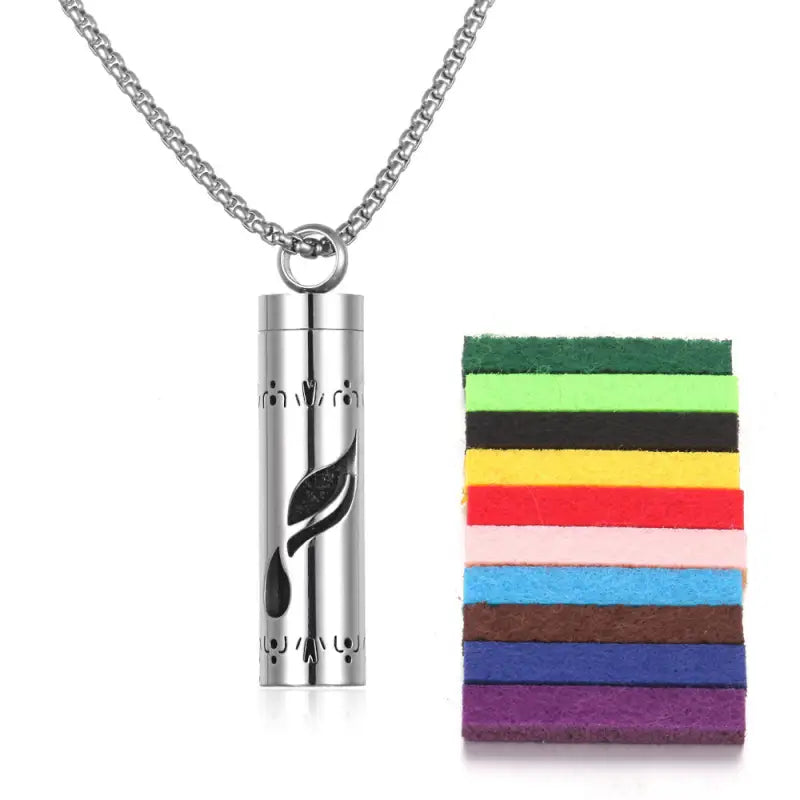 Aromatherapy Pendant Perfume Bottle in Essential Oil Titanium Steel - Valentine Day