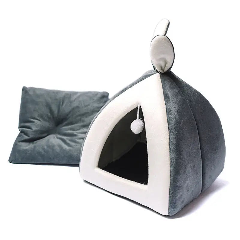 Cat House Villa and Small Dog Kennel Cat Bed for Cozy Comfort - 369