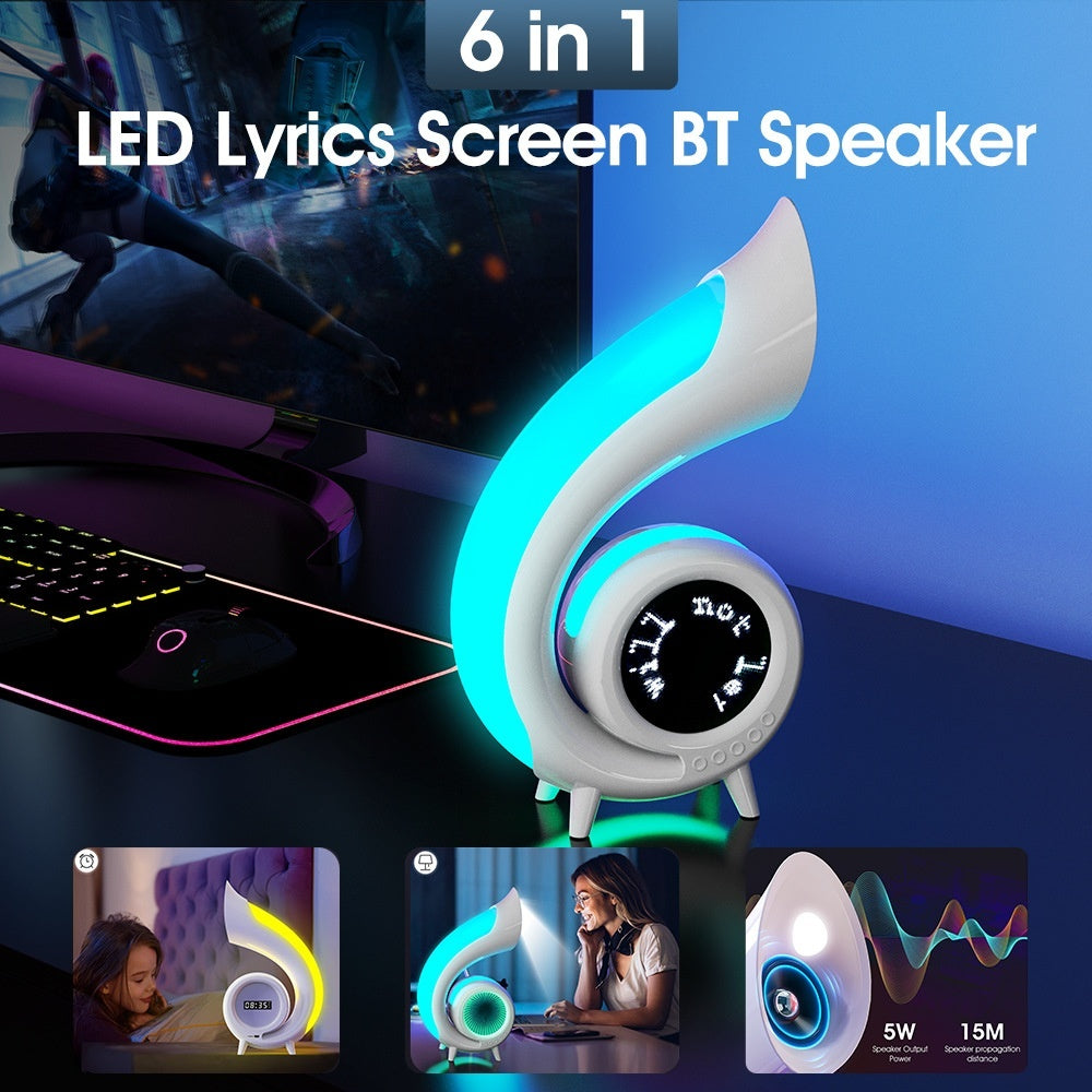 Lyrics Display Conch Bluetooth Audio RGB Ambience Light Creative Desk Lamp