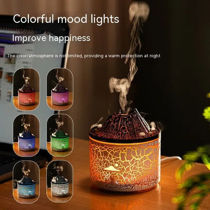 Charcoal Aroma Diffuser USB V21B Mini with Lava Fire Design - Diffuser