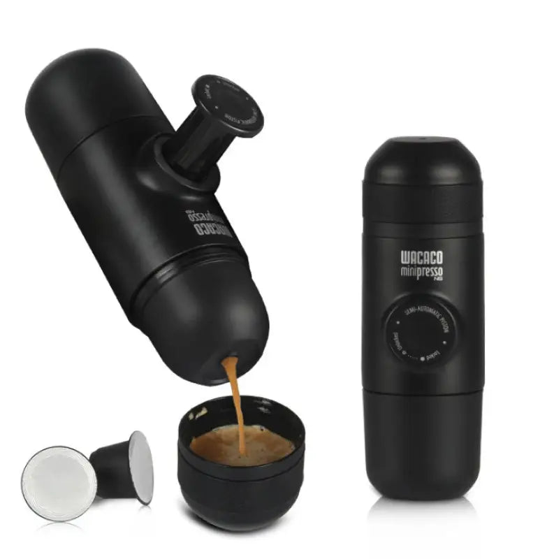 Condensed Portable Mini Coffee Machine in Black - Black - coffee machine