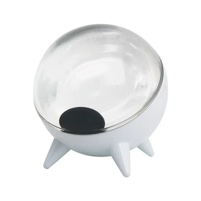 Creative Ball Magnetic Fluid Vibration Pickup for Unique Sound Experience - White / USB - Speaker