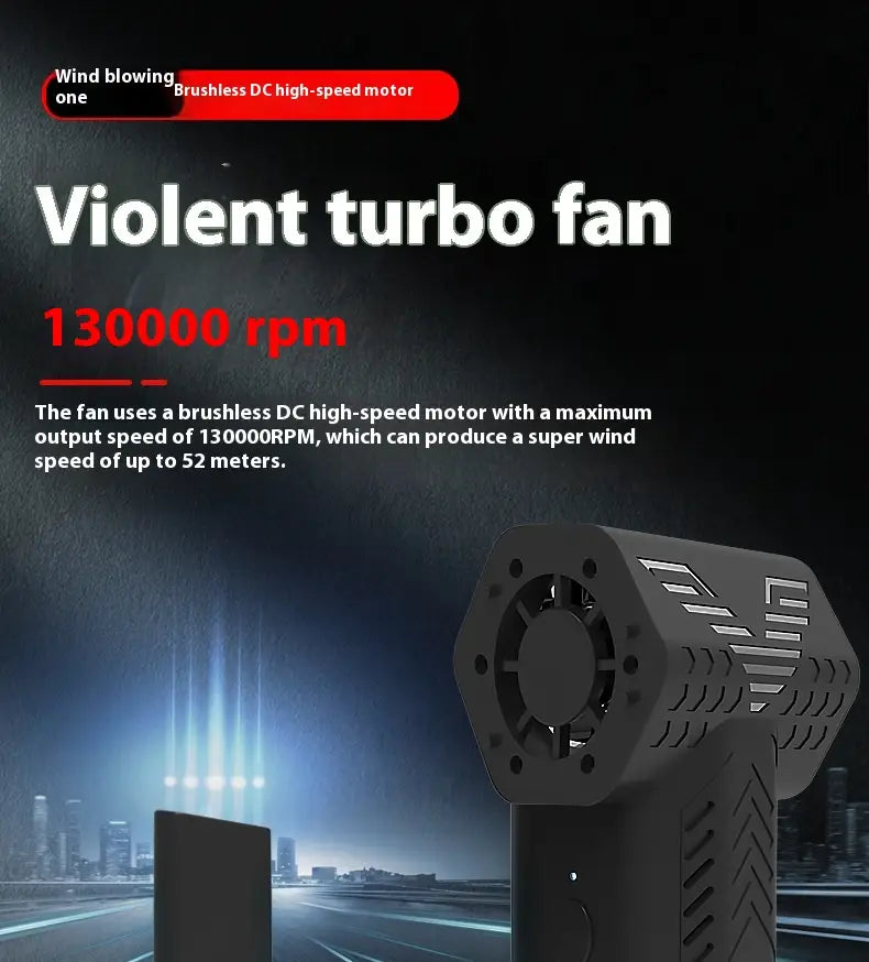 Wireless Handheld Portable Violent Turbo Fan for Outdoor