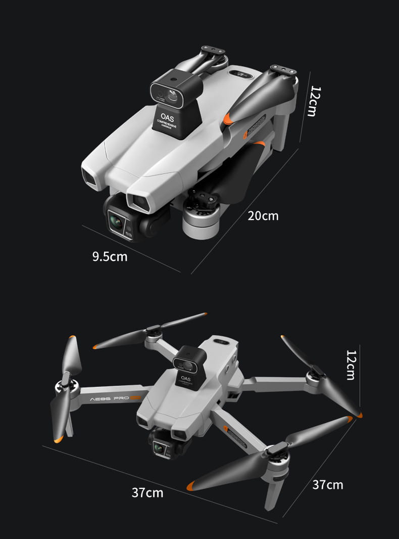 5G Digital Image Transmission Dual Lens GPS Positioning Airplane