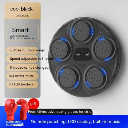 Intelligent Electronic Music Boxing Machine with Light Hitting Reaction - Children’s Gloves - sport