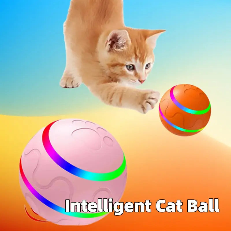 Colorful Interactive Cat Wicked Ball Toy for Fun Playtime with Intelligent USB Features