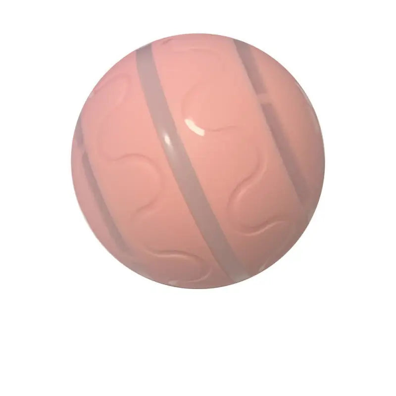 Pink striped ball of the Intelligent USB Cat Wicked Ball Toy for fun playtime