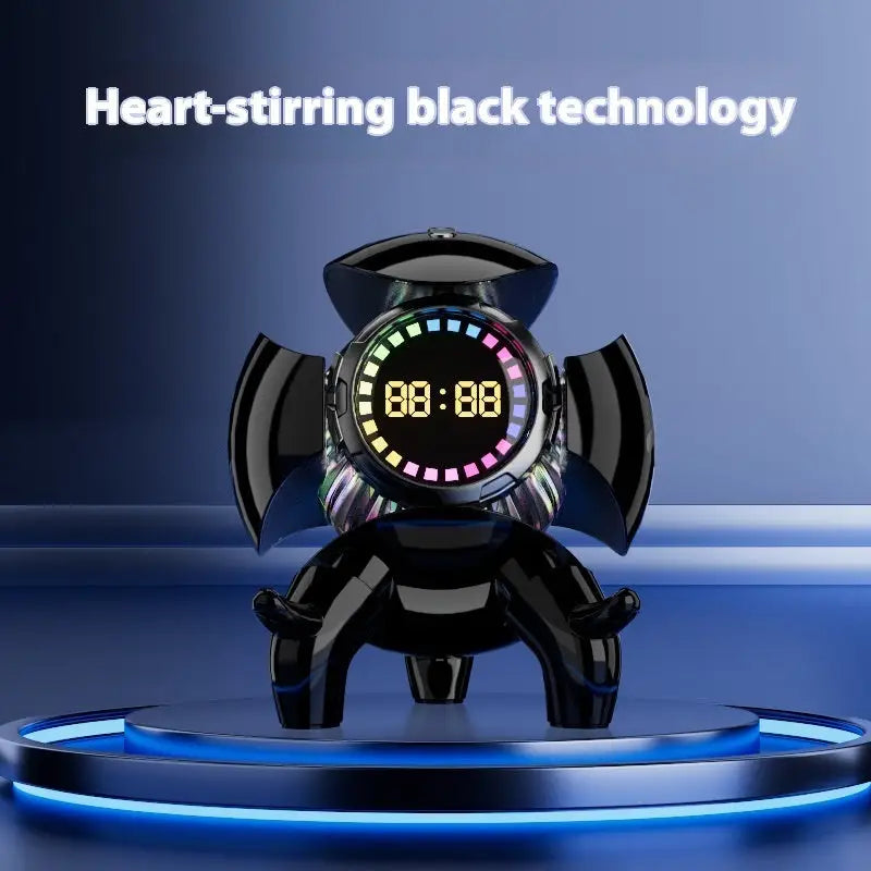 Mech Monster Smart Clock with Bluetooth Audio Alarm Functionality - Speaker