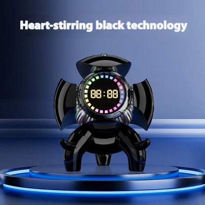 Mech Monster Smart Clock with Bluetooth Audio Alarm Functionality - Speaker