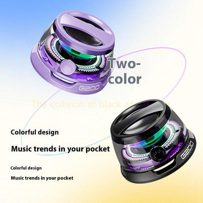 Mini Wireless Bluetooth Magnetic TWS Series Small Speaker - Black - 369