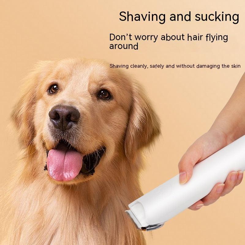 Pet Blowing And Combing All-in-one Machine Large Dog Lady Shaver - White / EU - 369